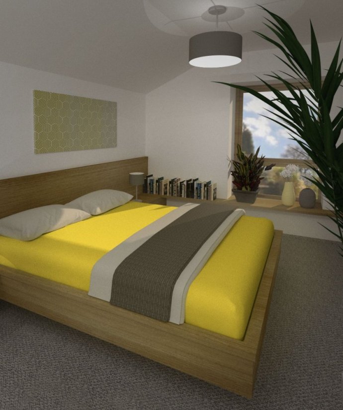 Prostěradlo froté 180x200 s gumičkou žlutooranžové 4sleep