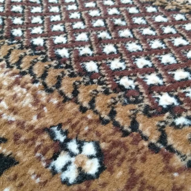 Běhoun koberec  ALFA 01 hnědý v šíři 120 cm délka 4metry výprodej