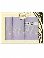 Dárkové balení ručníků a osušek Artiborda fialová 56