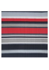 Dekorační krepový povlak na polštářek 40x40 - Pruhy červené a černé