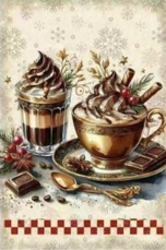 Mikrovlákno utěrka 40x60cm - vánoce latté a čokoláda Mikrovlákno utěrka 40x60cm - vánoce latté a čokoláda
