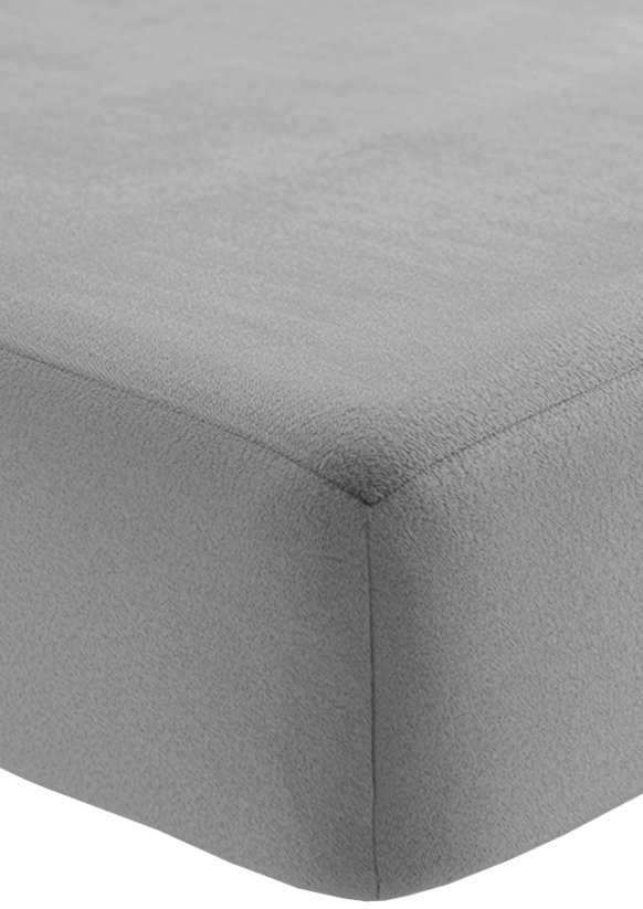 Fleecové prostěradlo s gumičkou 180x200cm - světle šedé