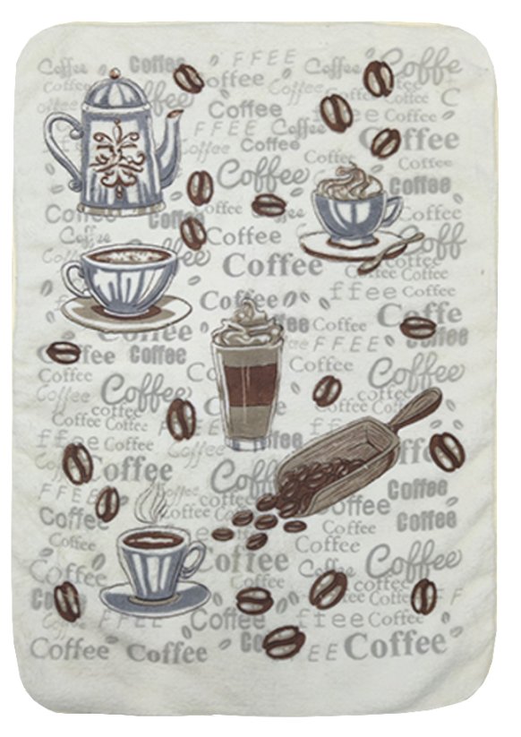 Mikrovlákno utěrka 40x60cm Coffee písmena