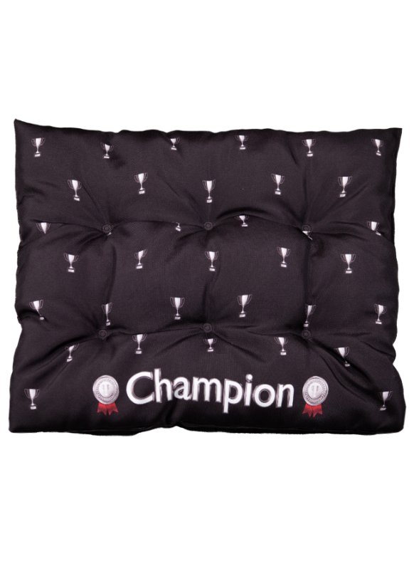 Pelíšek pro psa L 60x50cm Champion - stříbrný
