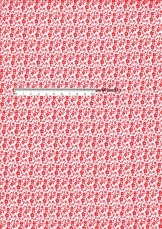 Bavlněná látka s potiskem drobných červených kytiček na bílém podkladu v šíři 160 cm