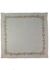 Vánoční ubrus větvičky a vločky hnědá 35x35cm Vánoční ubrus větvičky a vločky hnědá 35x35cm