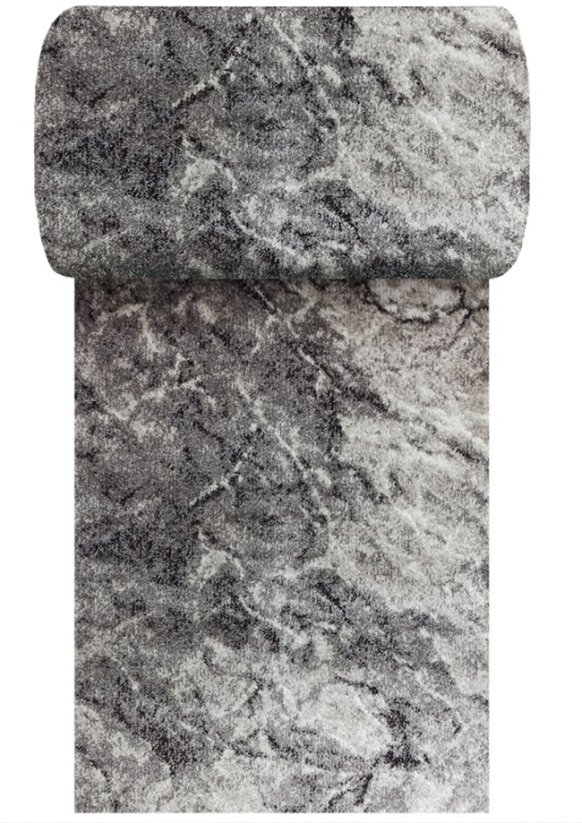 Moderní šedý běhoun vhodný do chodby.