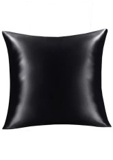 Saténový povlak 40x40cm - černý