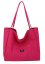 Plážová taška 33x20x31cm - růžová kapsa