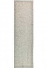 Jednobarevný ubrus/běhoun  s výšivkou 40x140cm béžový