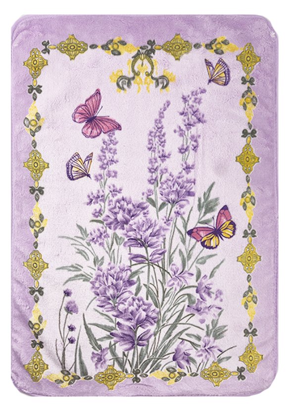 Mikrovlákno utěrka 40x60cm Levandulová louka fialová