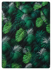 Přikrývka MILANO 160x200 Letní 250g - Listy draceny zelené/modré