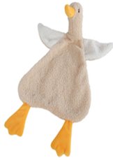 Froté usínáček husa 40cm krémová
