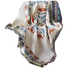 Deka Boho s třásněmi 130x180cm 3 světlá Deka Boho s třásněmi 130x180cm 3 světlá