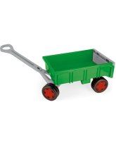 Dětský plastový tahací vozík pro děti Wader zelený 60kg 95cm