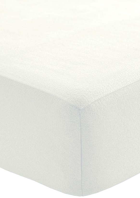 Fleecové prostěradlo s gumičkou 90x200cm - bílé