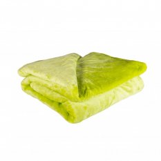 deka mikroplyšová teplá a příjemná na dotek 150x200cm jednobarevná světle zelená