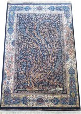 Kusový koberec QUM SILK 11 - modrý
