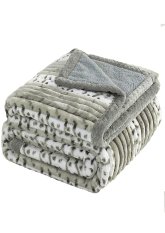 Mikroplyšová deka ovečka/beránek 160x200cm - Afrika latté