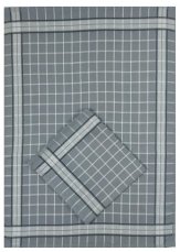 Kuchyňská utěrka s egyptské bavlny 50x70cm - Kostka šedá
