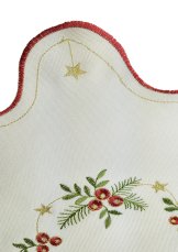 Vánoční ubrus brusinky červená 30x45cm prostírání Vánoční ubrus brusinky červená 30x45cm prostírání