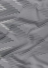 Bavlněné saténové povlečení 140x200 +70x90 - Zik zak šedý detail