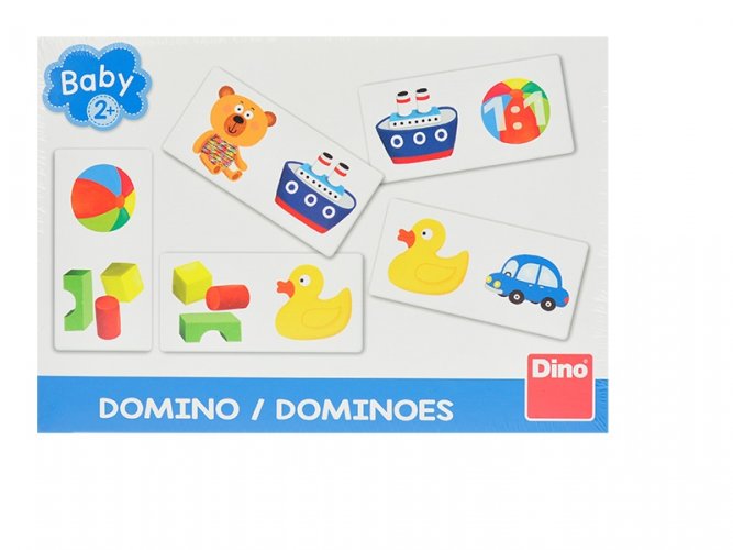 Domino Baby v krabičces motivem hraček