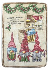 Mikrovlákno utěrka 40x60cm Vánoce skřítci červená čepice Mikrovlákno utěrka 40x60cm Vánoce skřítci červená čepice