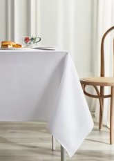 Teflonový ubrus hladký bílý 120x240cm s obšitím