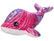 Delfín plyšový 30cm třpytivý