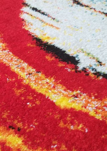 Dětský kusový koberec abstrakce barevná 4sleep detail vlasu
