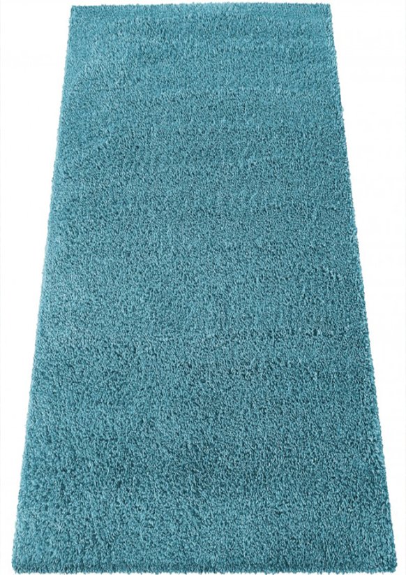 kusový koberec Santo jednobarevný modrý