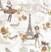 Dekorační látka Satinet Paříž