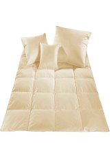 Přikrývka péřová 140x200 3000g prošitá krémová 4sleep