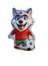 Polštářek plyšový 18cm Vlk fotbalista Polštářek plyšový 18cm Vlk fotbalista