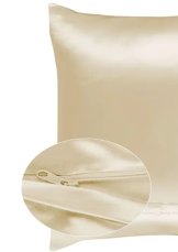 Saténový povlak 40x40cm - zelený detail