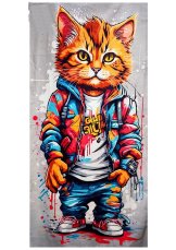 Rychleschnoucí plážová osuška 70x147cm - Kocour