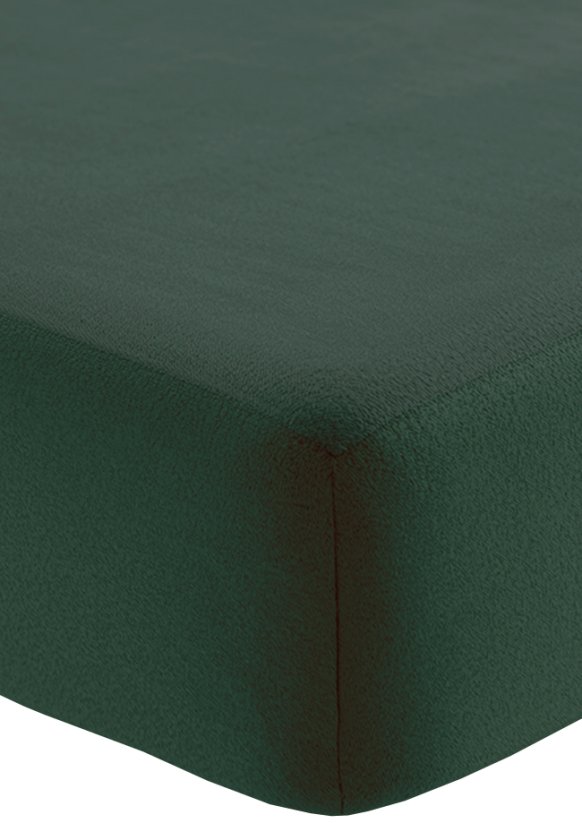 Fleecové prostěradlo s gumičkou 180x200cm - zelené