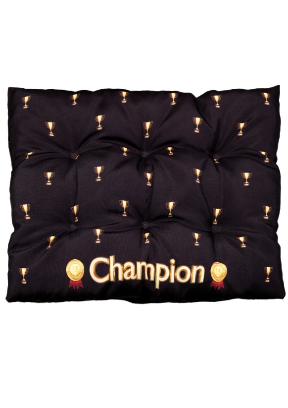 Pelíšek pro psa L 60x50cm Champion - zlatá