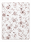 Antialergická přikrývka MILANO 160x200 Letní 500g - květy hnědé pratelná