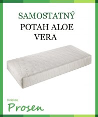 Antialergický potah je ideální pro osoby s citlivou pokožkou. Vlákna jsou nasycena přírodním extraktem rostliny ALOE, který se s úspěchem používá taky v kosmetice k ošetření pokožky rukou. Dává pokožce elastičnost a zlepšuje prokrvení.Praní na 40°C.