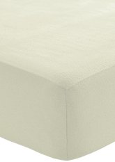Fleecové prostěradlo s gumičkou 90x200cm - smetanové