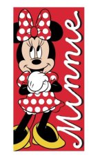Dětská froté osuška 70x140cm - Disney Minnie mouse červená