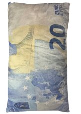 Dekorační polštář bankovka 20 Eur 30x50cm 1