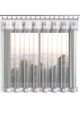 Hotová záclona 300x160cm - Mašle na béžovém