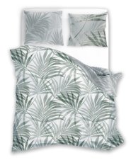Povlečení satén 140x200 + 70x90 -  Milagro verde palmové listy 04