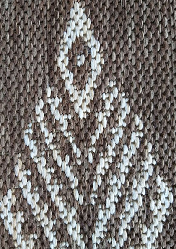 Kusový koberec ZARA 13 hnědý oboustranný