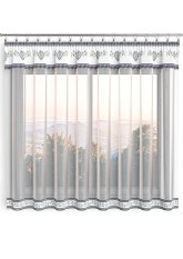 Hotová záclona 300x160cm - Srdce folk