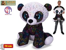 Plush Friends Star Sparkle panda plyšová 70cm sedící 0m+ velký