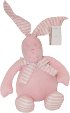 Dětský plyšák zajíček králíček Dan růžový 31cm
